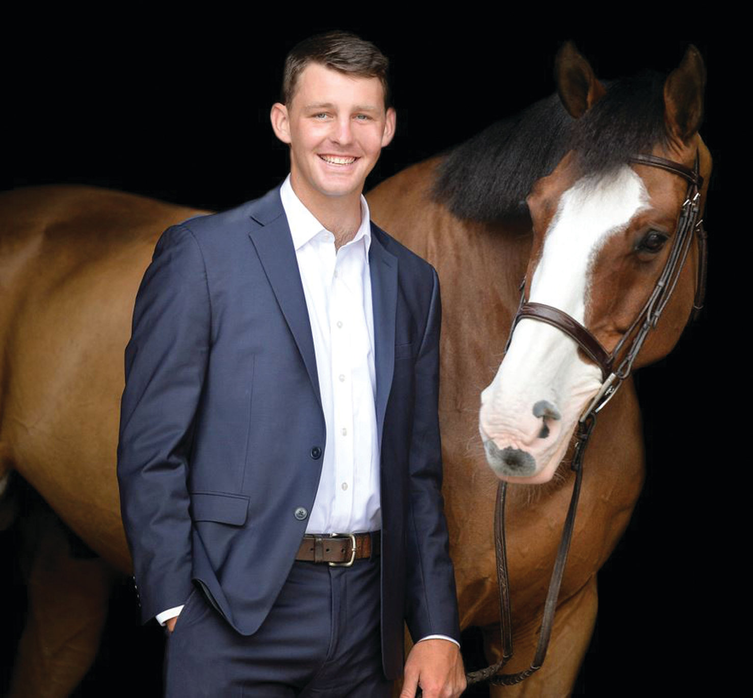 BIG GOALS: Warwick native Michael Janson hopes to one day compete in international equestrian events, including the Olympics.